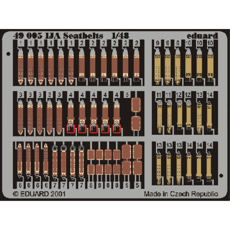 Eduard 49005 1/48 Seatbelts IJA