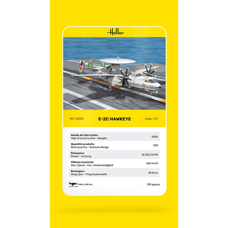 Heller 1/72 E-2C Hawkeye Kit 82300