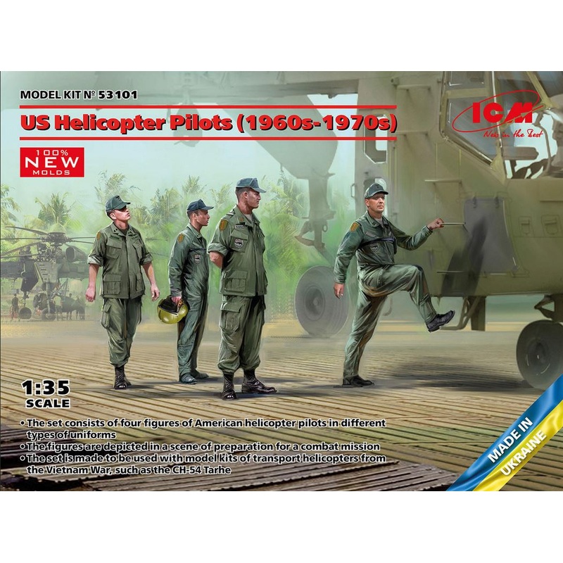ICM 53101 1/35 US Helicopter Pilots (1960s-1970s)