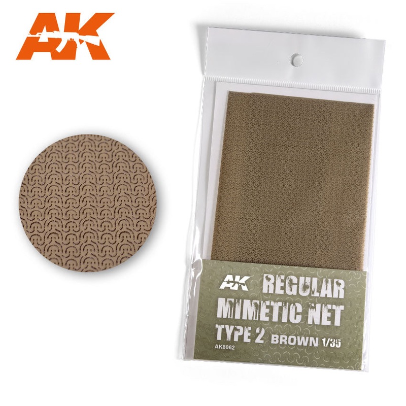 AK Interactive 8062 CAMOUFLAGE NET BROWN / TARNNETZ TYPE 2