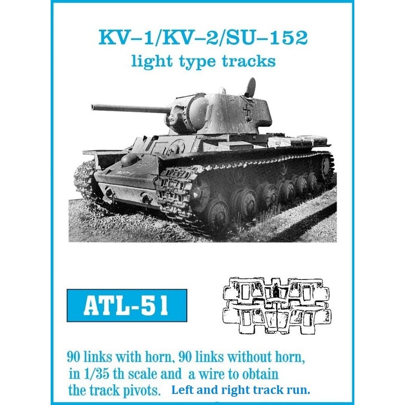 Friulmodel ATL-051 1/35 KV-1 / KV-2 / SU-152 light type tracks