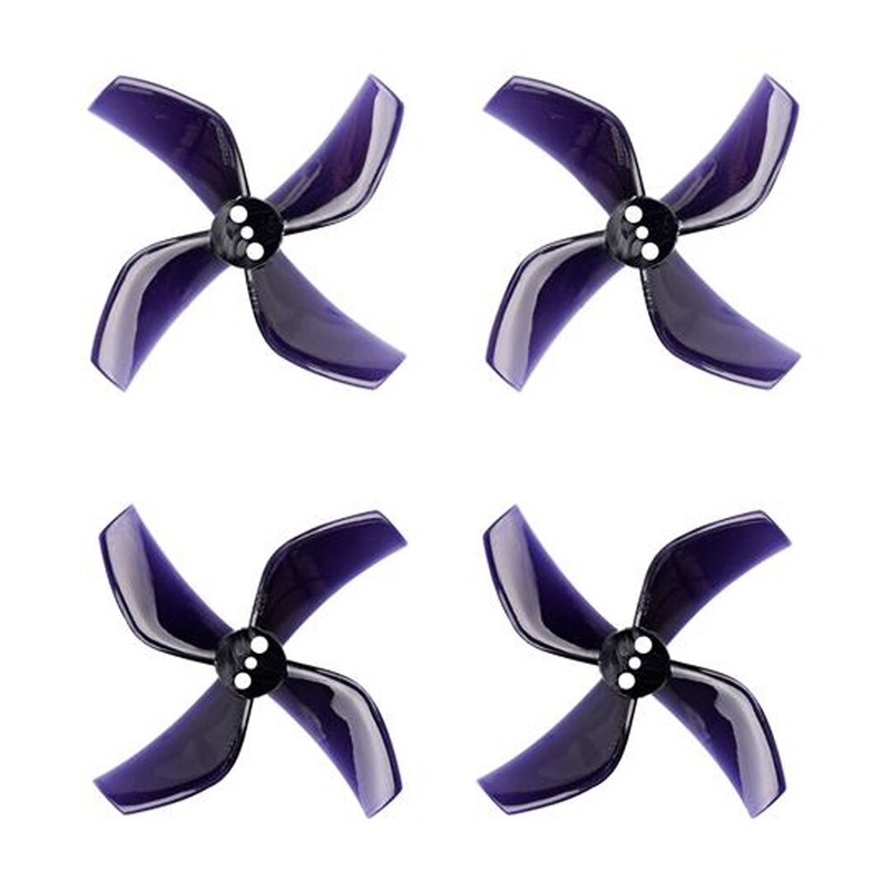 Gemfan Hurricane 2020 4-paddle Propeller Props 1.5mm Shaft CW CCW for 1103-1105 Brushless Motor for 85mm RC Drone FPV Racing 4 Pairs Yellow