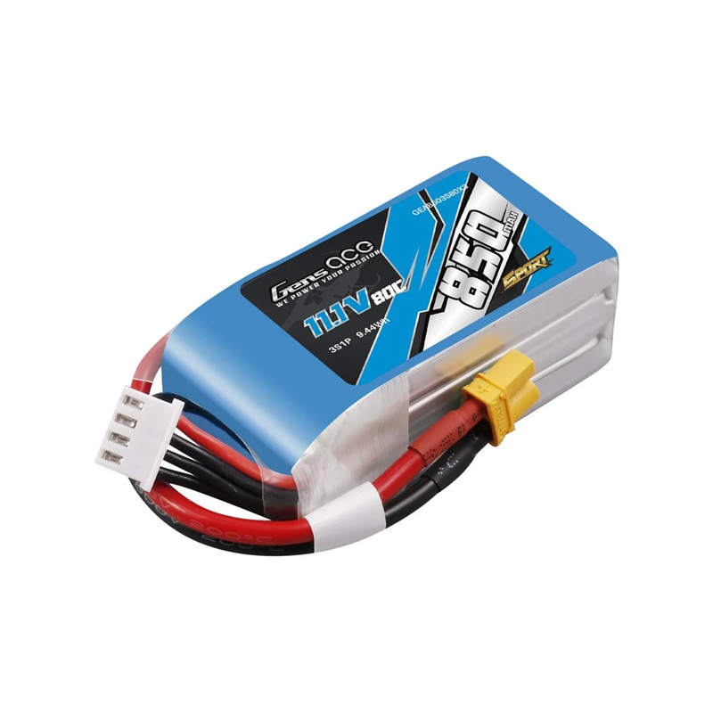 GENSACE Li-Po 3S 11.1V 850mAh 80C with XT30
