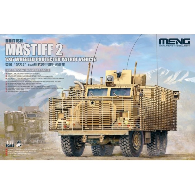 Meng Models 1/35 Mastiff 2 6x6 Wheeled Protected Patrol Vehicle Kit MNGVS-012