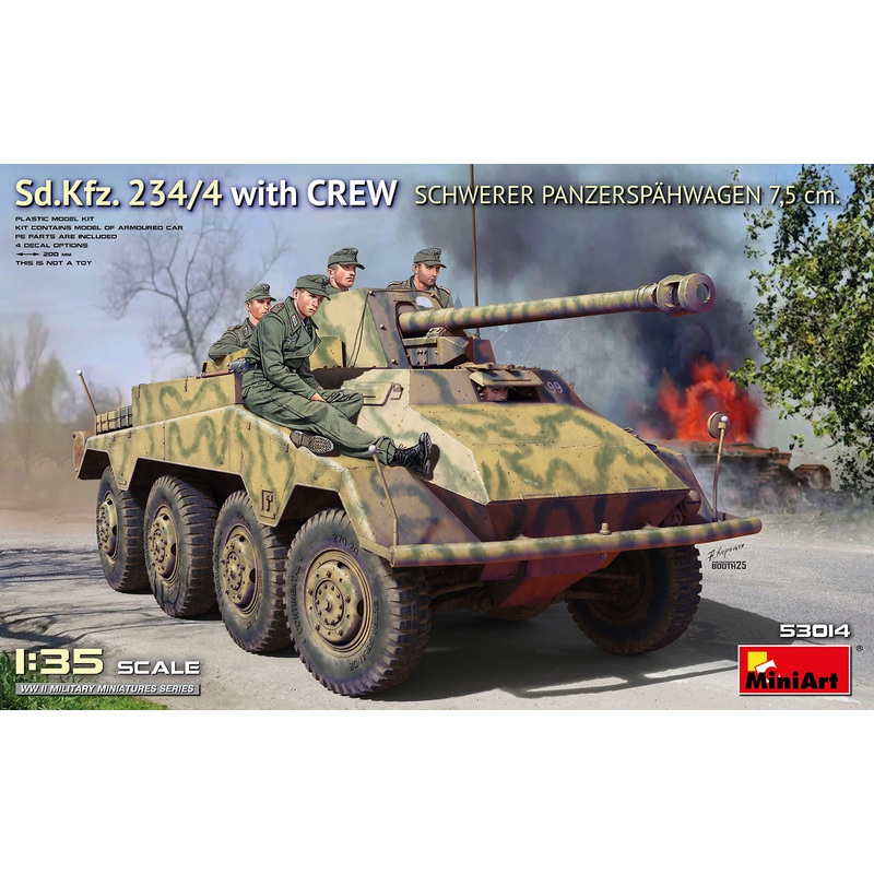 MiniArt 53014 1/35 Sd.Kfz. 234/4 Schwerer Panzersphwagen 7,5 cm. w/Crew