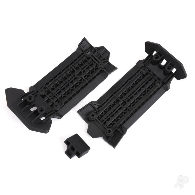 Skid plate front (1) rear (1)/ rubber impact cushion (1)