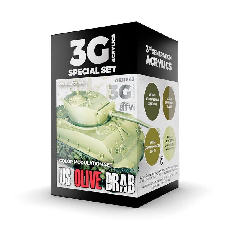AK11643 AK Interactive MODULATION US OLIVE DRAB 3G