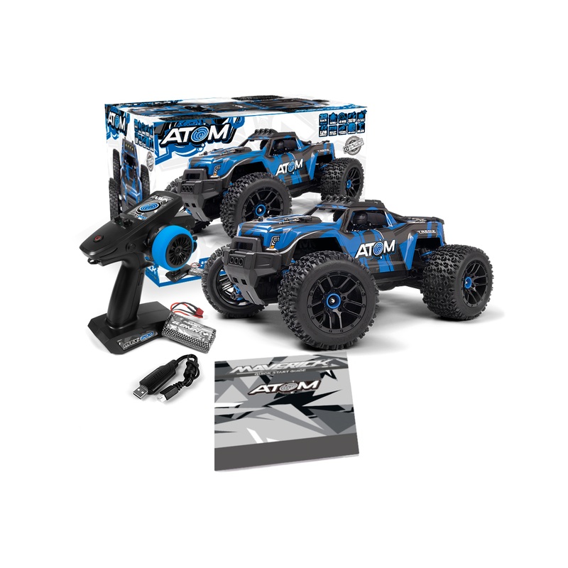 Maverick Atom 1/18 4WD Electric Truck RTR- Blue