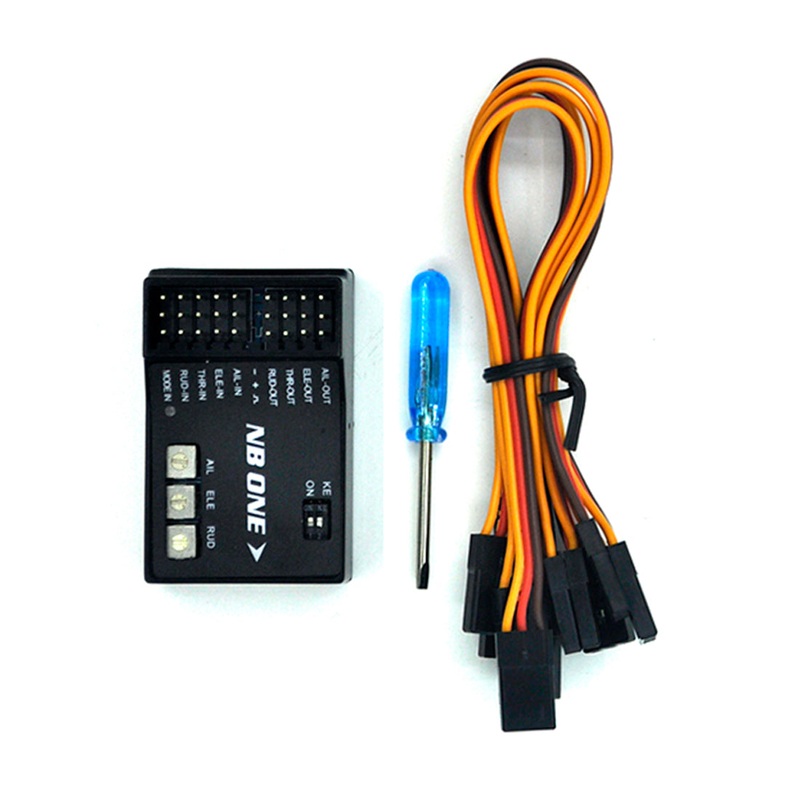 QWinOut NB One 32 Bit Flight Controller Built-in 6-Axis Gyro With Altitude Hold Mode for FPV RC Fixed Wing Support Multiple Models Automatic Balance