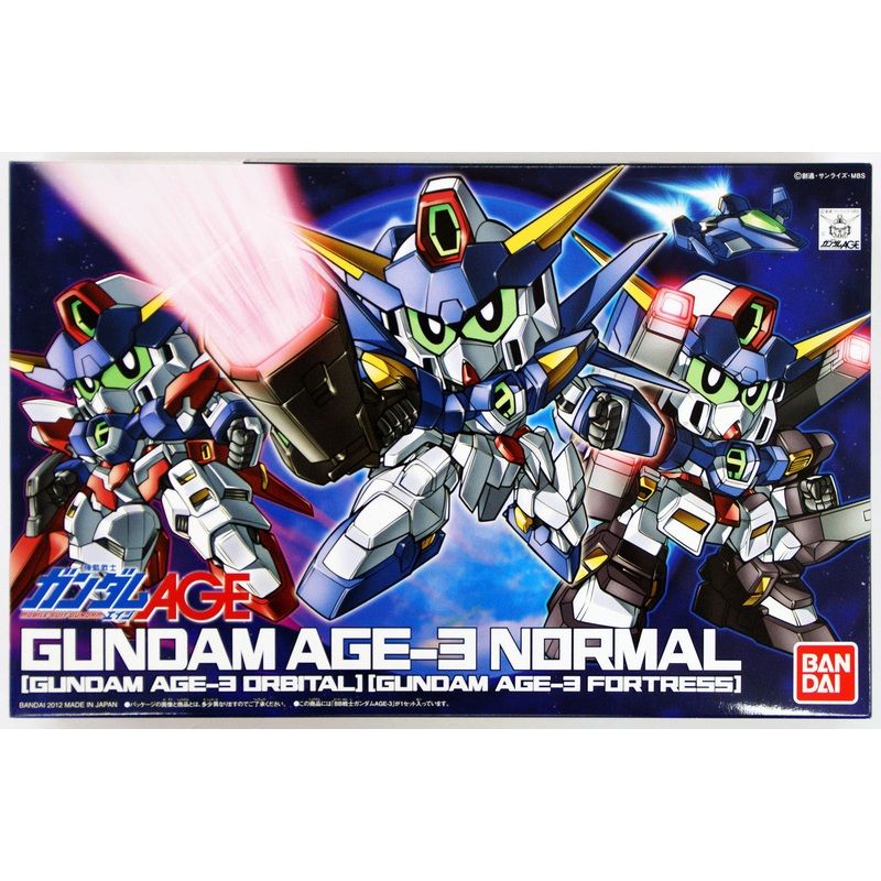 Bandai 2162672 SD BB #372 Gundam Age-3 (Normal/ Orbital/ Fortress) "SDW Heroes"