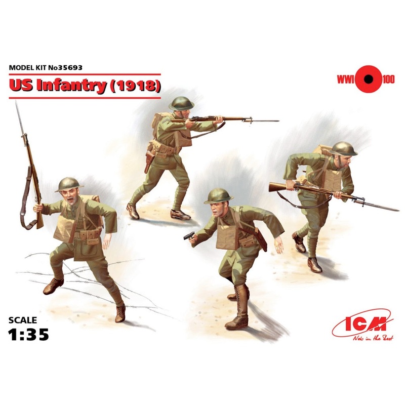 ICM 35693 1/35 US Infantry (1918)