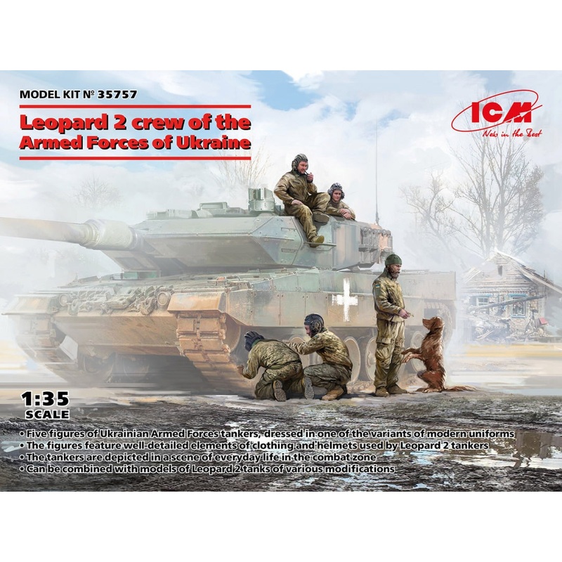ICM 35757 1/35 Leopard crew of the Armed Forces of Ukraine
