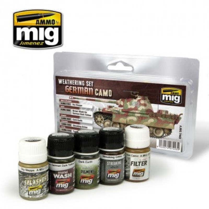 Ammo Mig 7443 German Camo Weathering Set