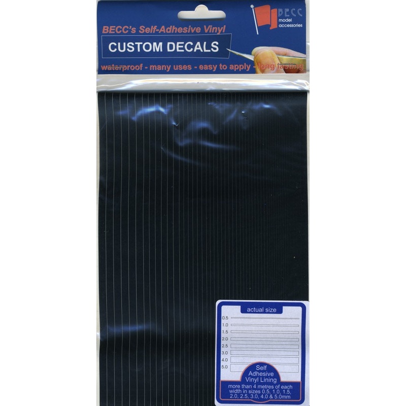 Becc Vinyl Lining - Narrow - Black