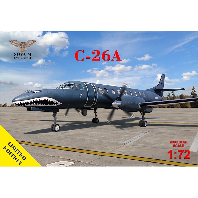 Sova-M 1/72 Fairchild C-26A Metroliner Kit 72081