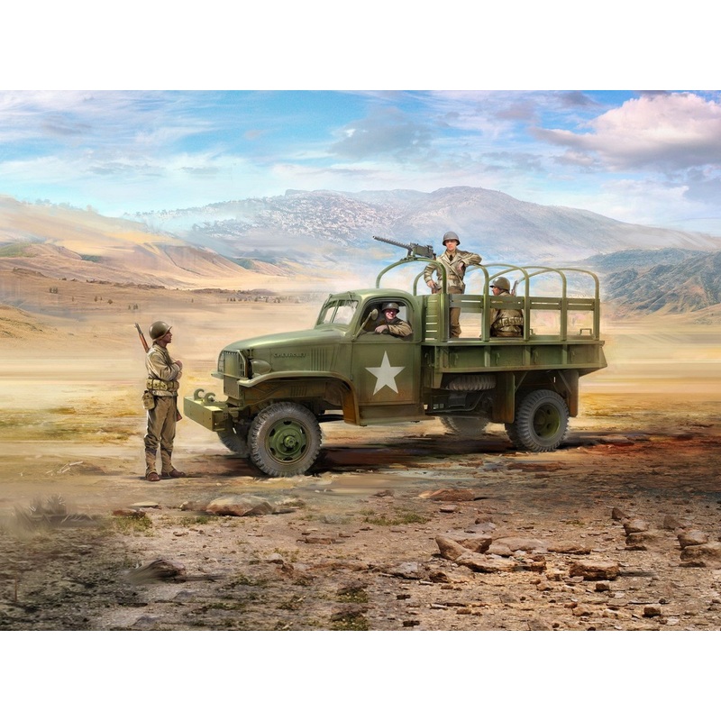 WWII U.S. Military Patrol (G7107 with MG M1919A4)
