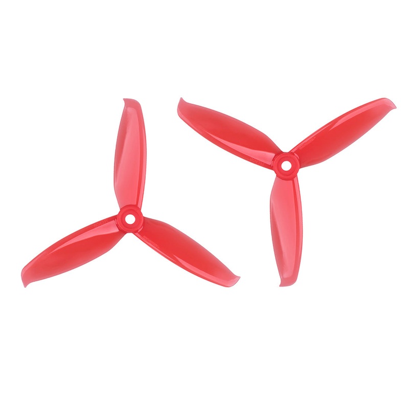 GEMFAN 2 Pairs Windancer 5042 5x4.2 Inch PC 3-Blade Propeller Props 5mm Mounting Hole 2 CW 2 CCW For RC Quadcopter Drone Models red