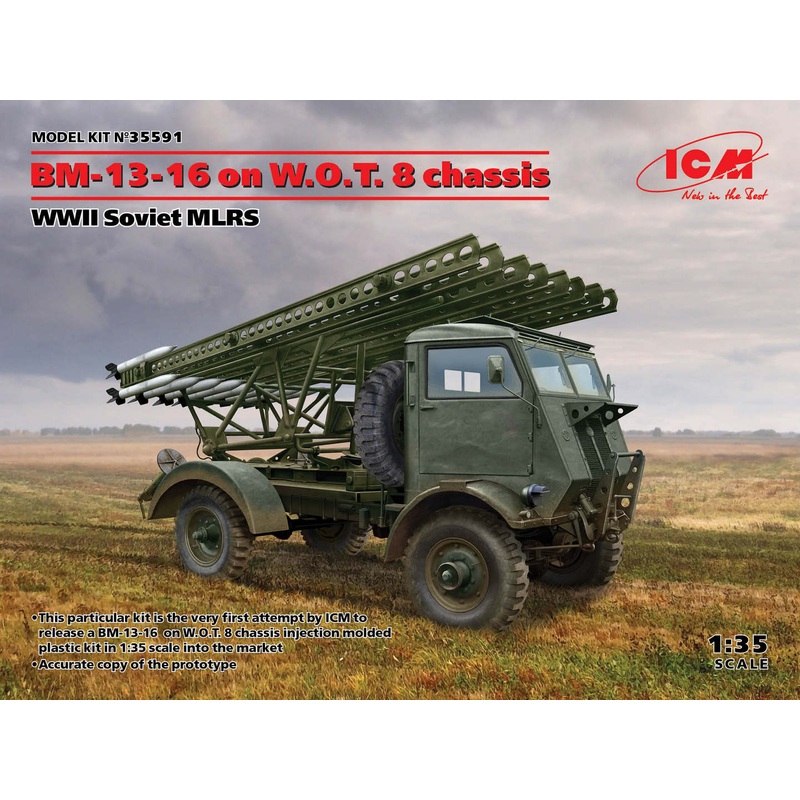 ICM 35591 1/35 BM-13-16 on W.O.T. 8 chassis, WWII Soviet MLRS