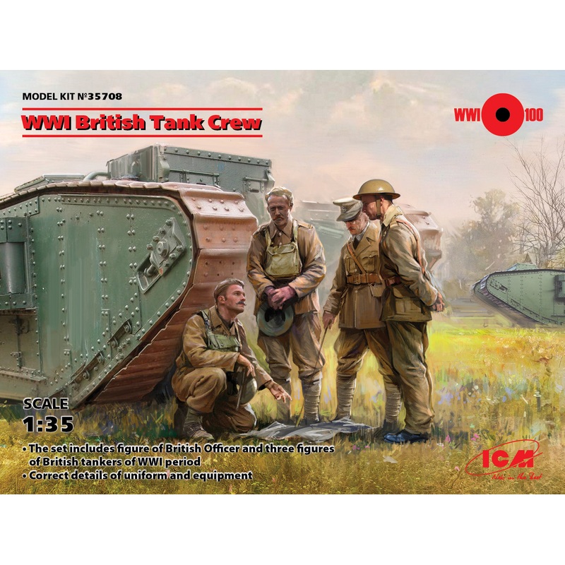 ICM 35708 1/35 WWI British Tank Crew