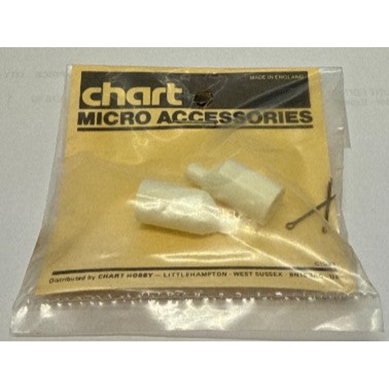 Micro Mold Push Rod Ends 1/4 inch - Pair DN47