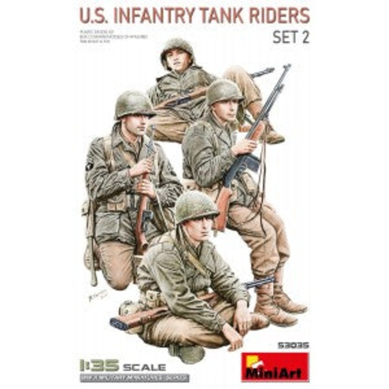 MiniArt 53035 1/35 U.S. Infantry Tank Riders Set 2