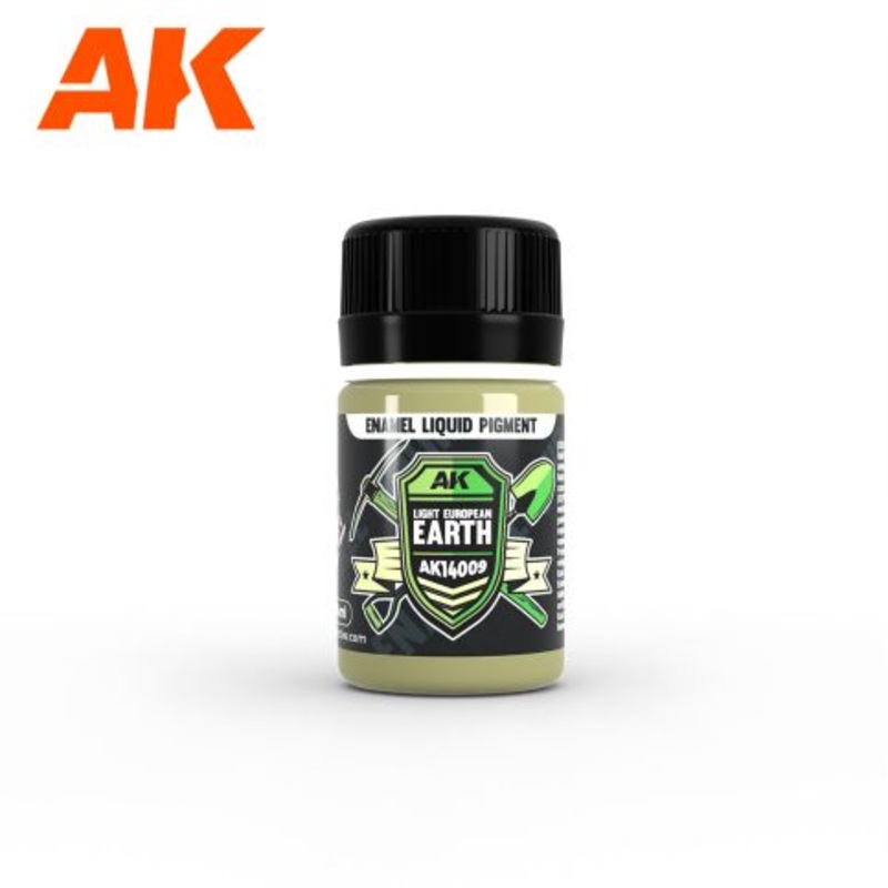 AK Interactive 14009 Light European Earth - Enamel Liquid Pigment