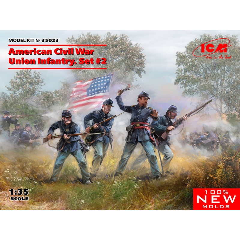 ICM 35023 1/35 American Civil War Union Infantry. Set #2