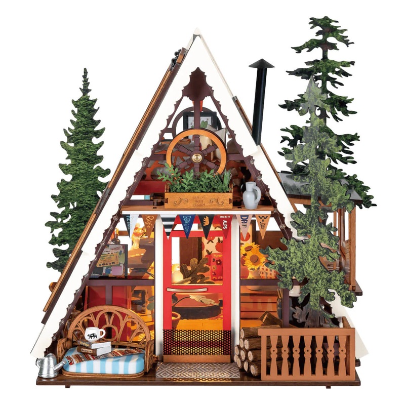 Robotime DG181 Rolife A-Frame Cabin DIY Miniature House