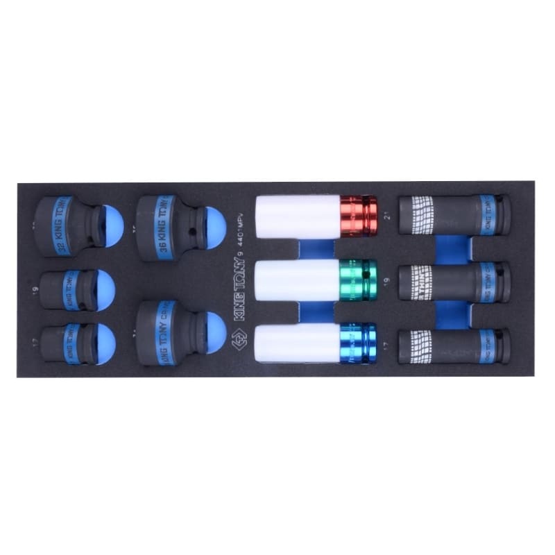 11-Piece 1/2" Impact Socket Set with Tray