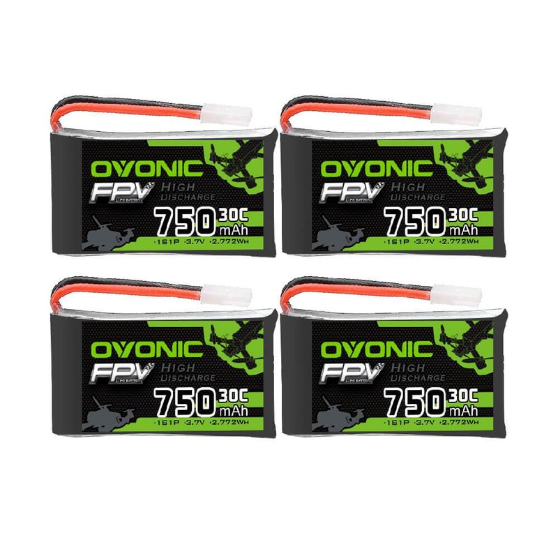 4x OVONIC 3.7V 750mAh 1S1P 30C Molex Plug LiPo Battery for Syma X5C X5SW micro quad