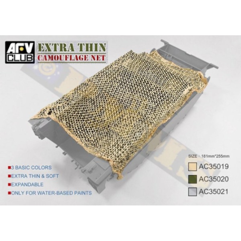 AFV Club AC35020 1/35 Extra Thin Camouflage Net-Jungle Green