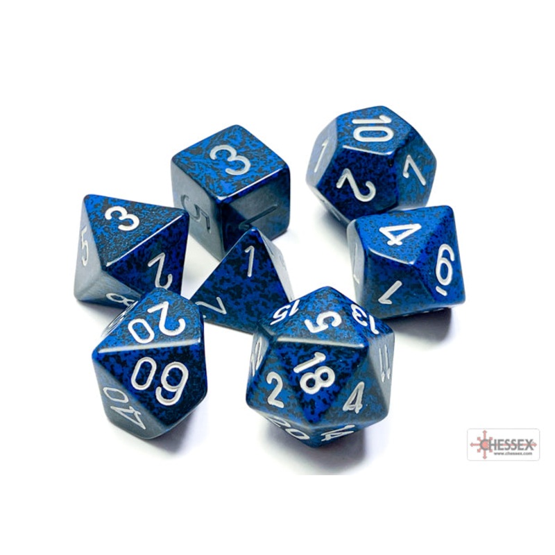 Chessex 25346 Stealth Speckled Polyhedral 7-Die Set