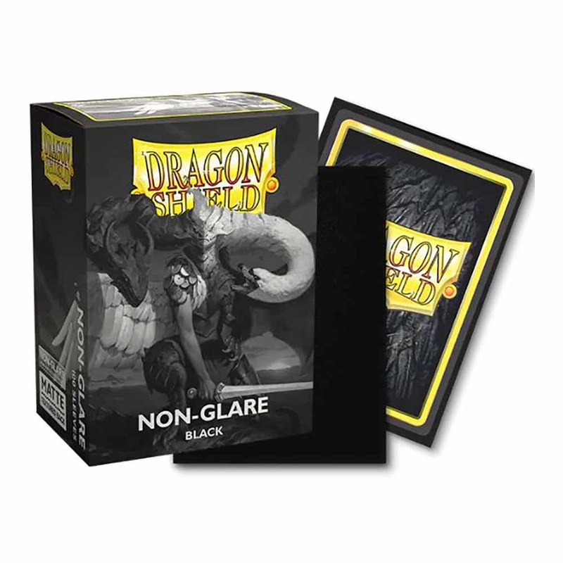 Dragon Shield AT-11822 Sleeves (100) Matte NonGlare Black V2