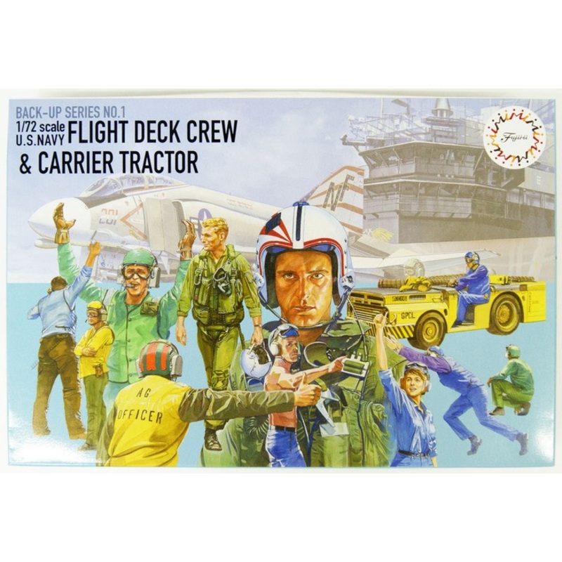Fujimi 723457 1/72 USN Flight Deck Crew and Carrier Tractor