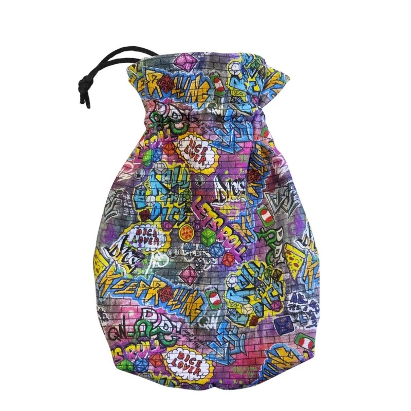 Q Workshop BWSPGRAF201 Full Art Dice Pouch: Street Art