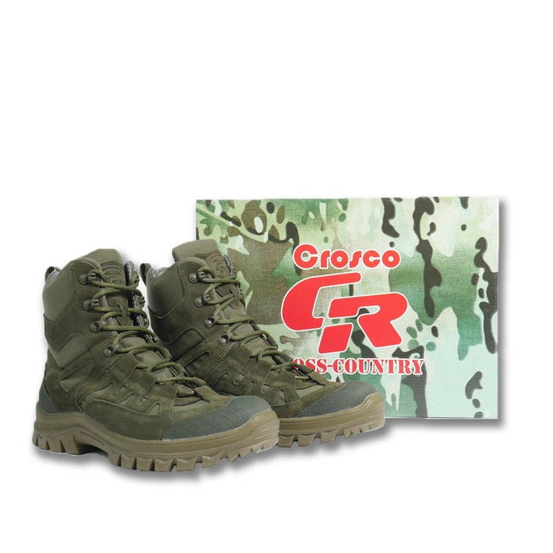 Crosco TEDA Haki Mid-Season Rugged Boots Size 38