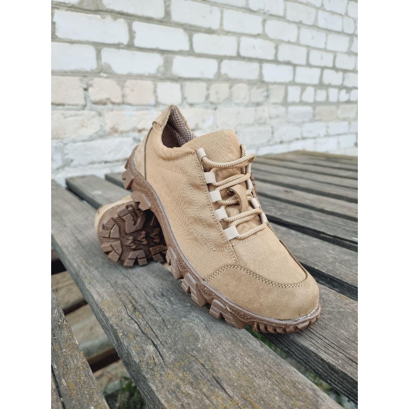Energy Summer Rugged Sneakers with Beige Fabric Inserts
