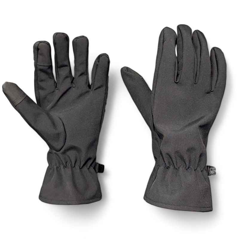 Softshell Demi Gloves in Black