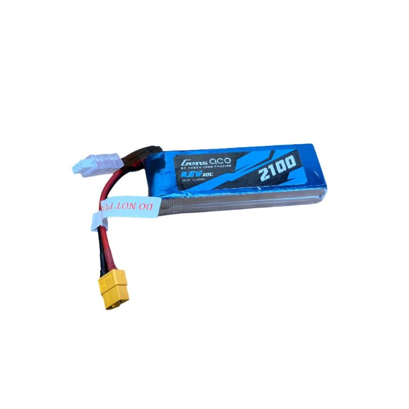 Gens Ace GA2100-2S30-LIFE 2100mah 2S 6.6v 30C LiFe Battery with XT60 14Awg and JR 20awg 19x35x106mm 170g