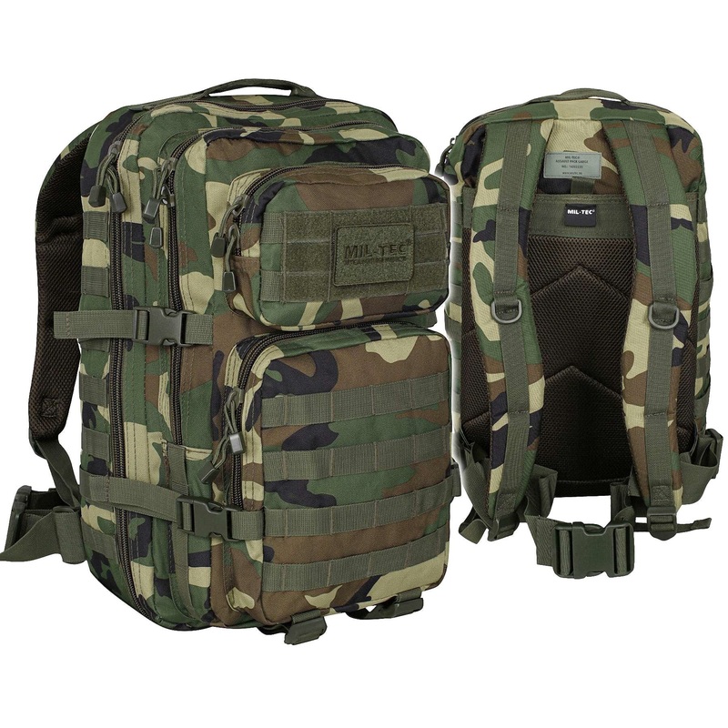 MI-TEC U Compact Large Rugged Backpack in Woodland Multi-Terrain