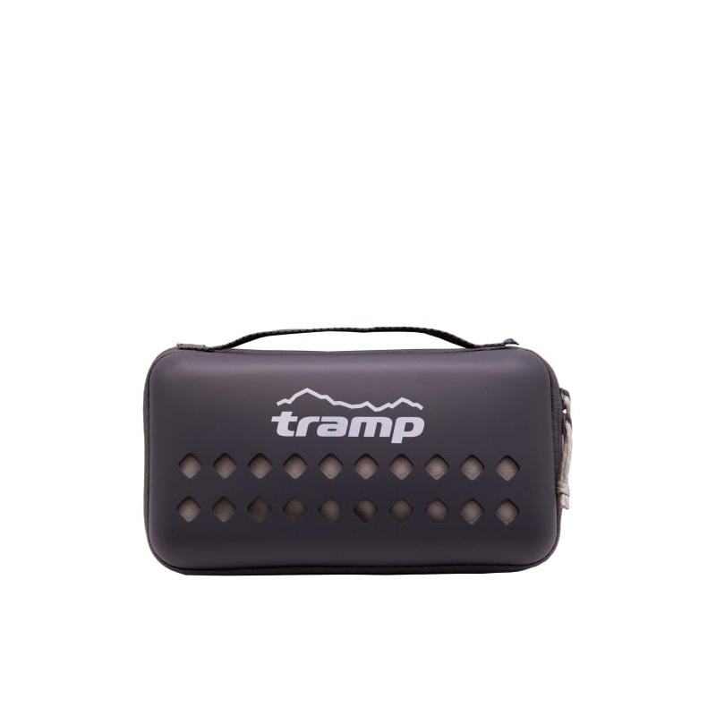 TRAMP Pocket Towel XL Microfiber in Carrying Case 75x150 cm Grey