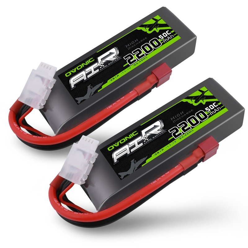 2Ovonic 50C 3S 11.1V 2200mah Lipo Battery Pack with Deans Plug