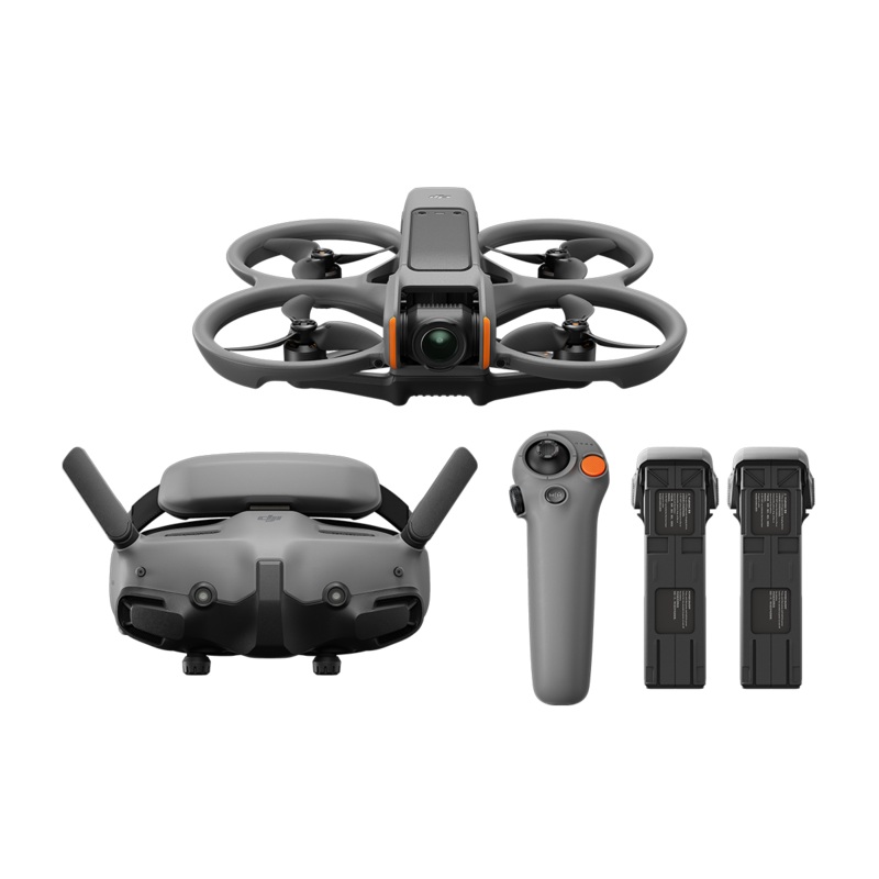 DJI Avata 2 Fly More Combo FPV Drone - Includes 3 Batteries, Goggles 3, RC Motion 3
