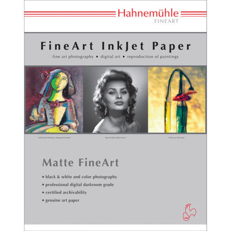 Hahnemuhle Photo Rag Brt Wht 310gsm - 8.5" x 11" 25 Sheets