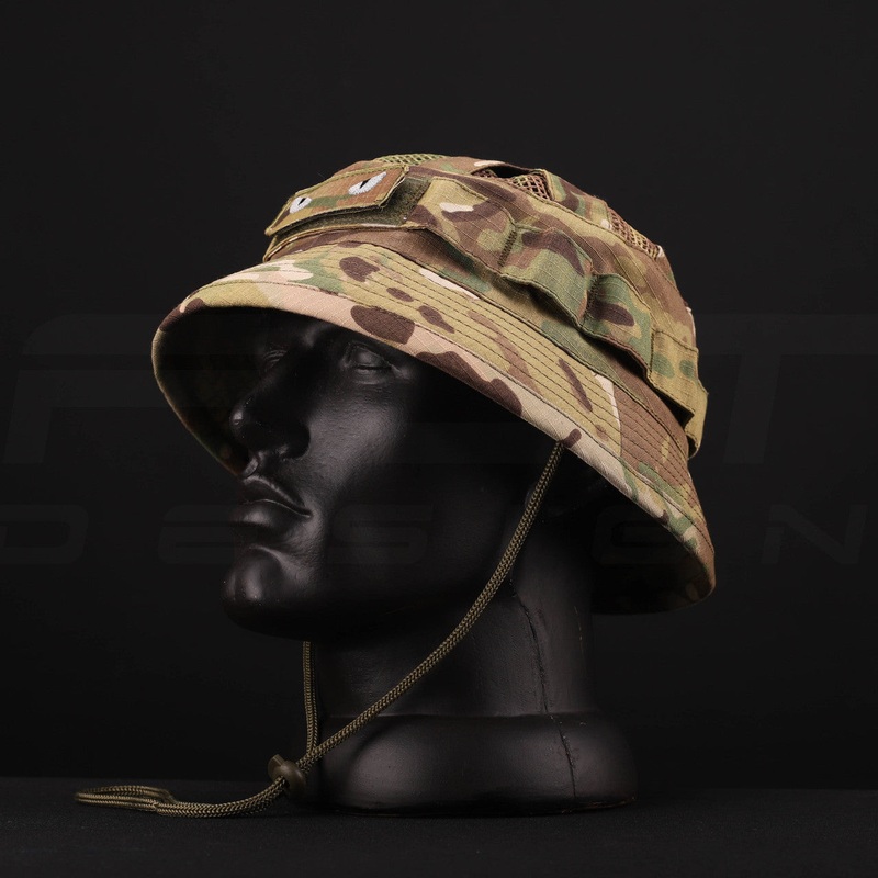 Multicam Ripstop Rugged Panama Hat with Velcro Adjuster