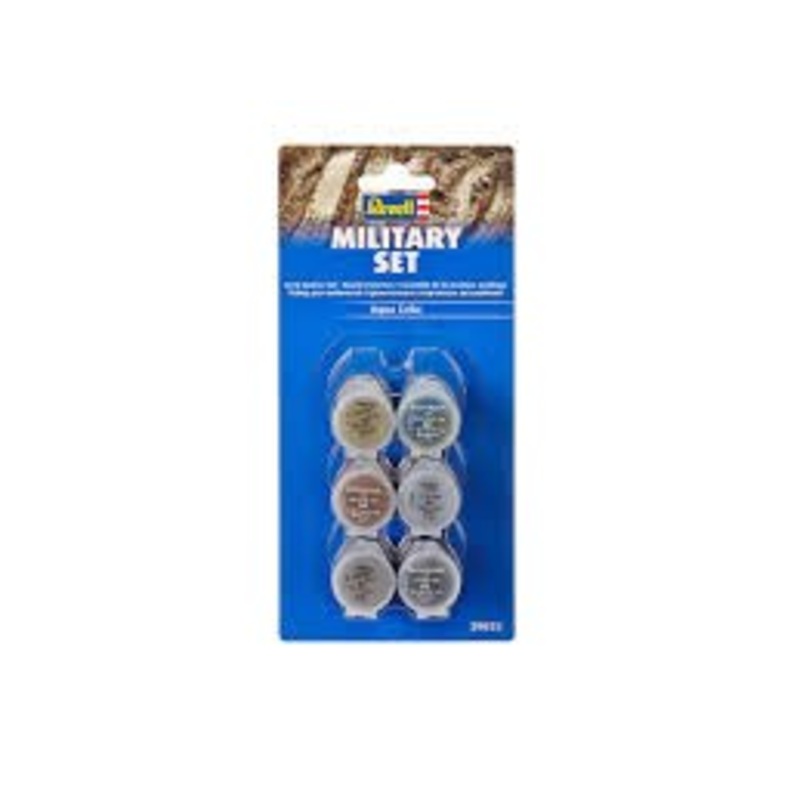 Revell 39075 AQUA COLOR 6 PAINTS MILITARY VEHICLE SET