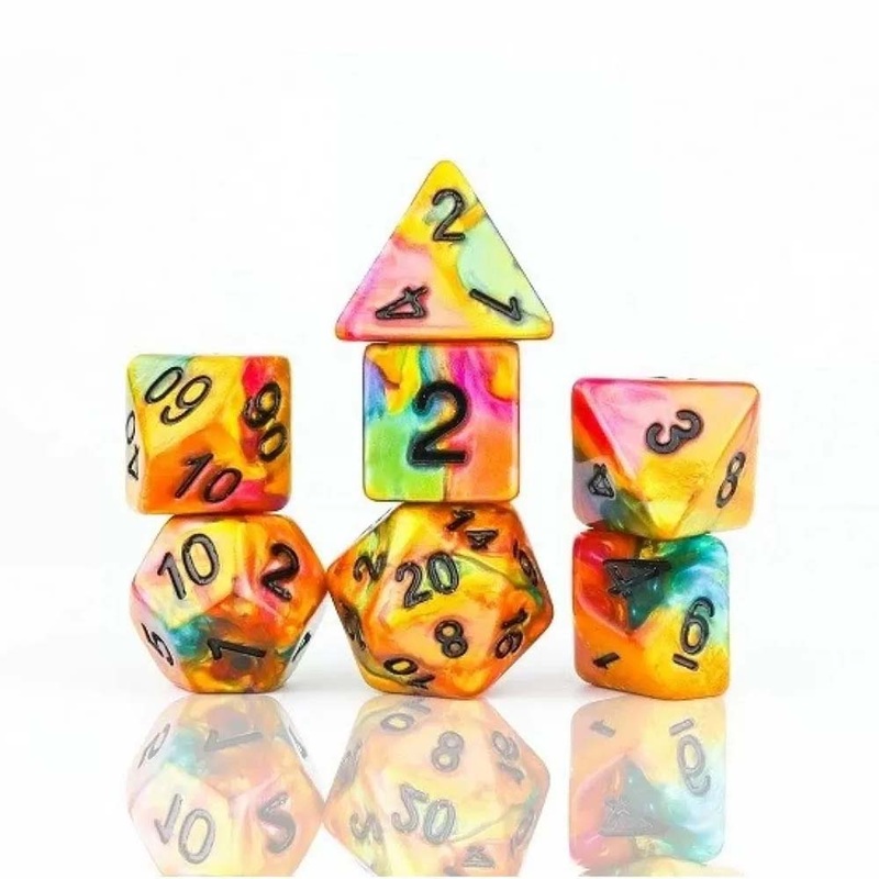 Sirius DZ0009-05 Dice - Rainbow Gold Dice Set 7