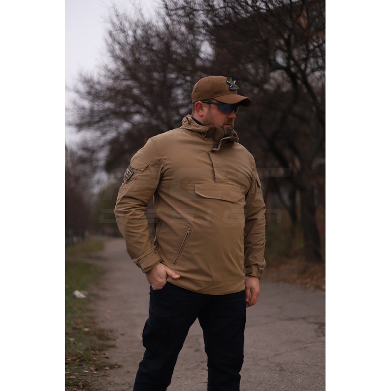 4W Rugged Stretch Anorak Jacket in Coyote