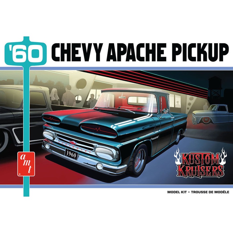 AMT 1444 1/25 60 Chev Apache StMachine