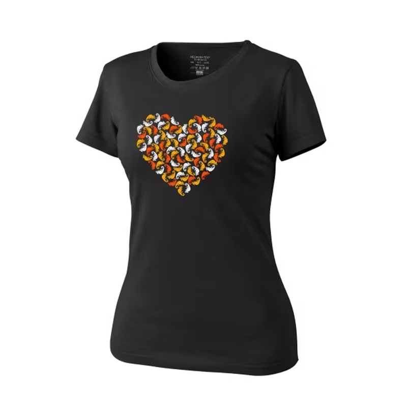 Helikon Women's Chameleon Heart T-Shirt - Black